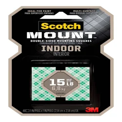 Scotch 1" Indoor Mounting Squares