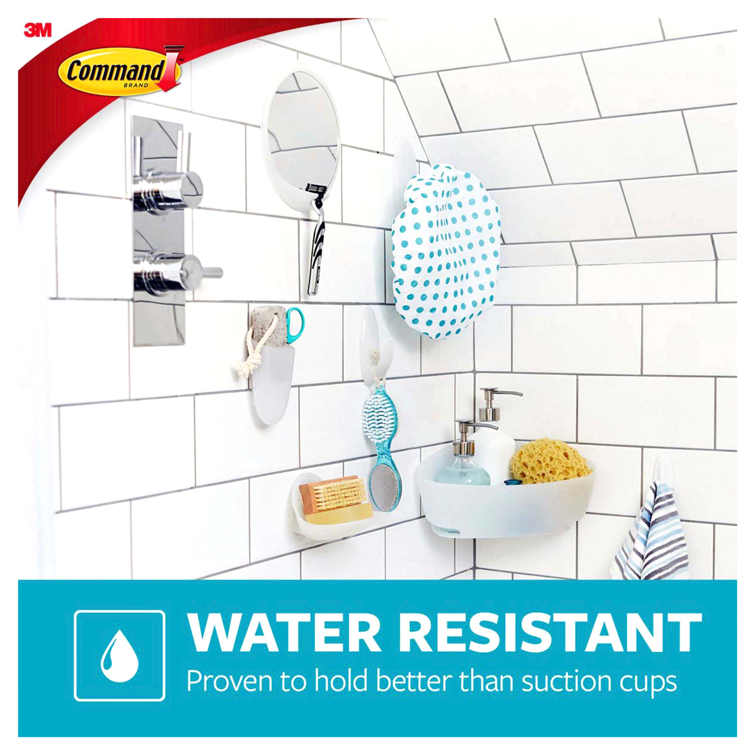 slide 2 of 5, Command Large Bath Hook 1 ea, 1 ct