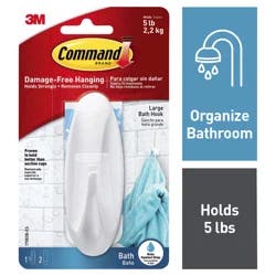 Command Large Bath Hook 1 ea