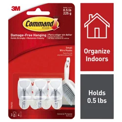 Command General Purpose Wire Hooks Small 1 ea
