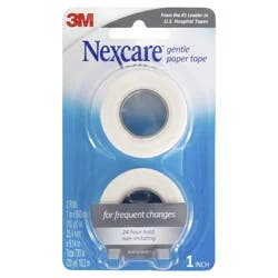 Nexcare 1 Inch Gentle Paper Tape 2 ea