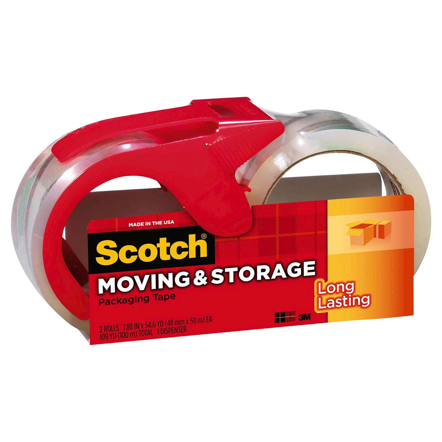 slide 3 of 3, Scotch Long Lasting Storage Packaging Tape, 109 yd