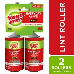 Scotch-Brite Everyday Clean Lint Rollers Value Pack 2 - 70 Sheet Rollers