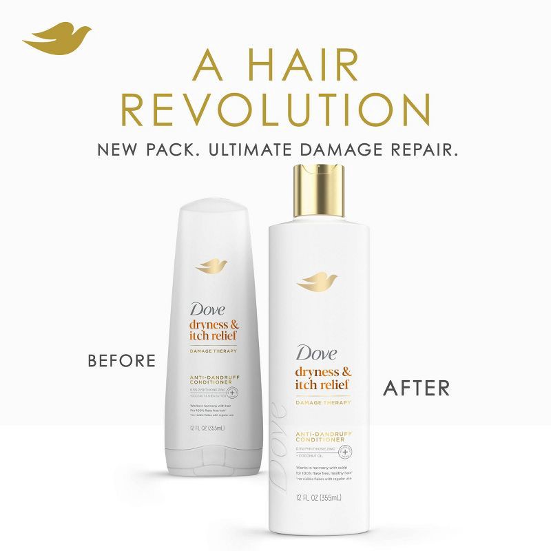 slide 4 of 15, Dove Beauty Dermacare Anti-Dandruff Conditioner - 12 fl oz, 12 fl oz