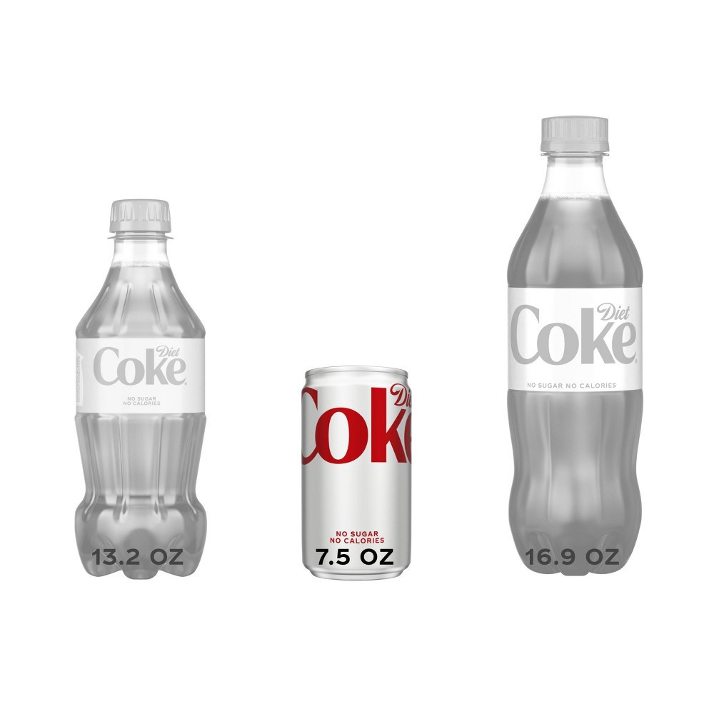 slide 5 of 6, Diet Coke - 10pk/7.5 fl oz Mini-Cans, 10 ct; 7.5 fl oz