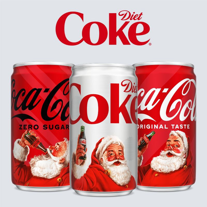 slide 4 of 7, Diet Coke Soda - 10pk/7.5 fl oz Mini-Cans, 10 ct; 7.5 fl oz