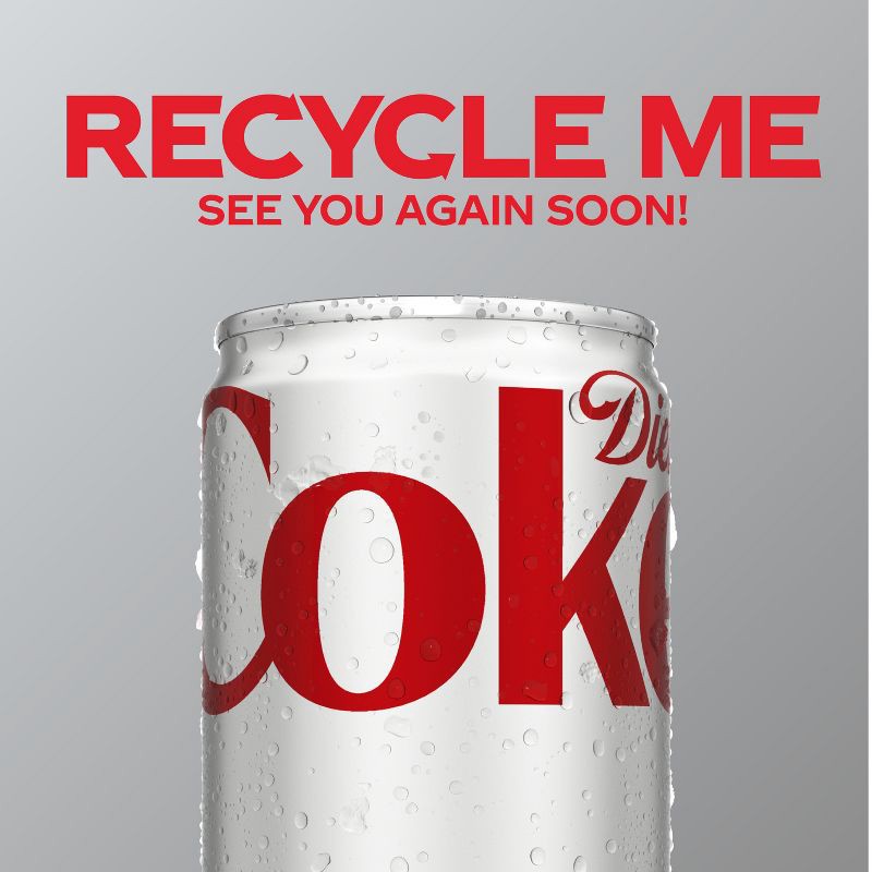 slide 7 of 7, Diet Coke Soda - 10pk/7.5 fl oz Mini-Cans, 10 ct; 7.5 fl oz