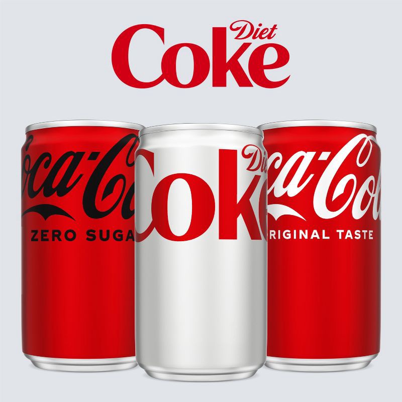 slide 8 of 8, Diet Coke Soda - 10pk/7.5 fl oz Mini-Cans, 10 ct; 7.5 fl oz
