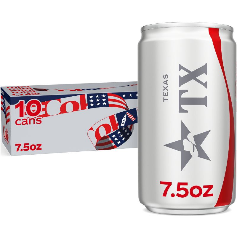 slide 1 of 9, Diet Coke Soda - 10pk/7.5 fl oz Mini-Cans, 10 ct; 7.5 fl oz