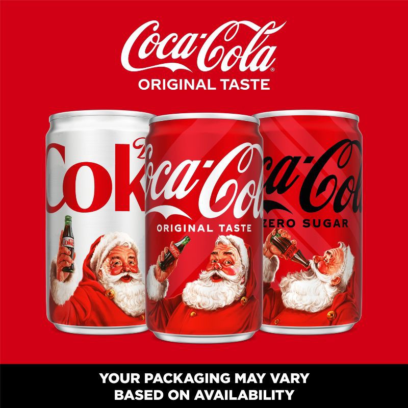 slide 2 of 6, Coca-Cola Soda - 10pk/7.5 fl oz Mini-Cans, 10 ct; 7.5 fl oz