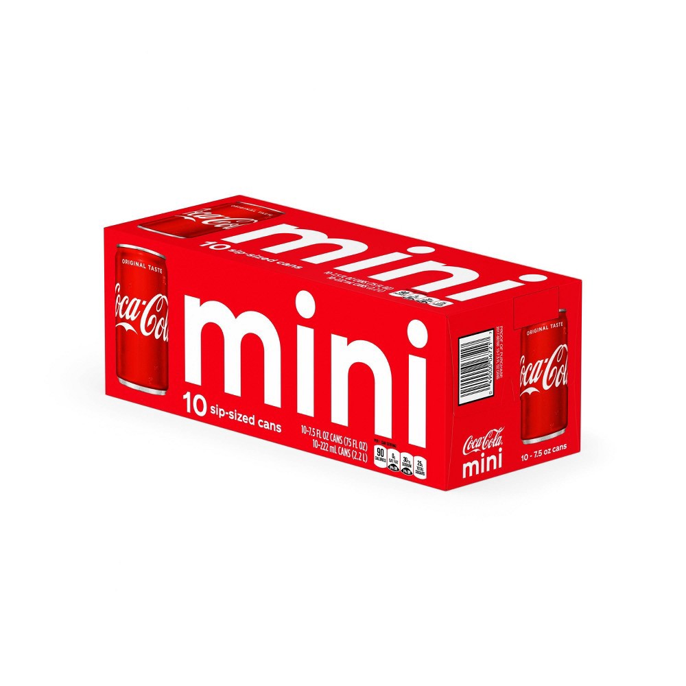slide 5 of 9, Coca-Cola Fridge Pack Cans, 7.5 fl oz, 10 Pack, 10 ct; 7.5 fl oz