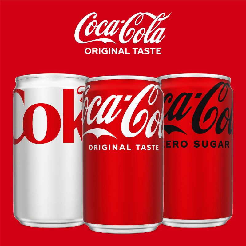 slide 7 of 8, Coca-Cola Soda - 10pk/7.5 fl oz Mini-Cans, 10 ct; 7.5 fl oz