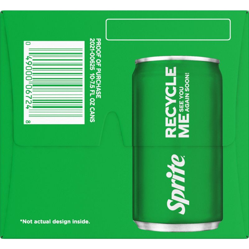 slide 7 of 7, Sprite Soda - 10pk/7.5 fl oz Mini-Cans, 10 ct; 7.5 fl oz