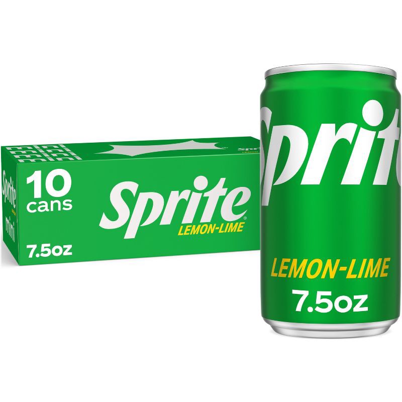 slide 1 of 7, Sprite Soda - 10pk/7.5 fl oz Mini-Cans, 10 ct; 7.5 fl oz