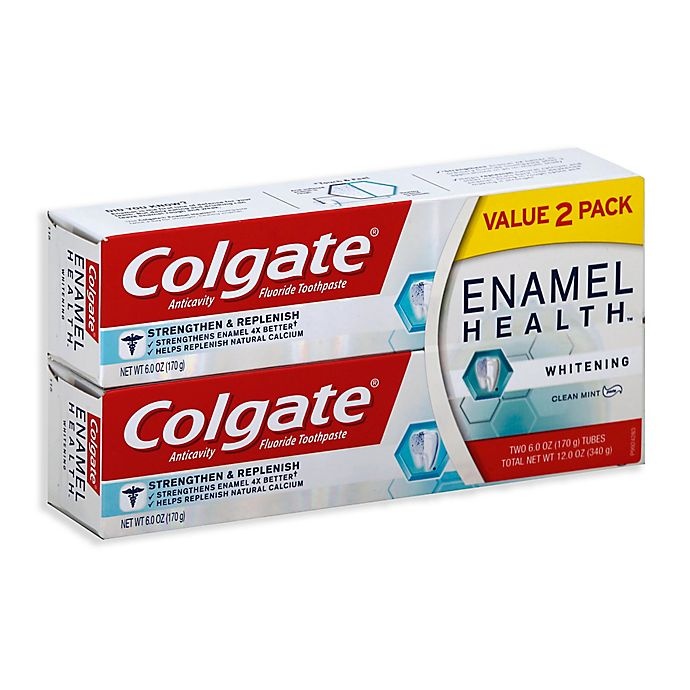 slide 1 of 1, Colgate 6 oz.Enamel Health Whitening Toothpaste - Clean Mint, 2 ct