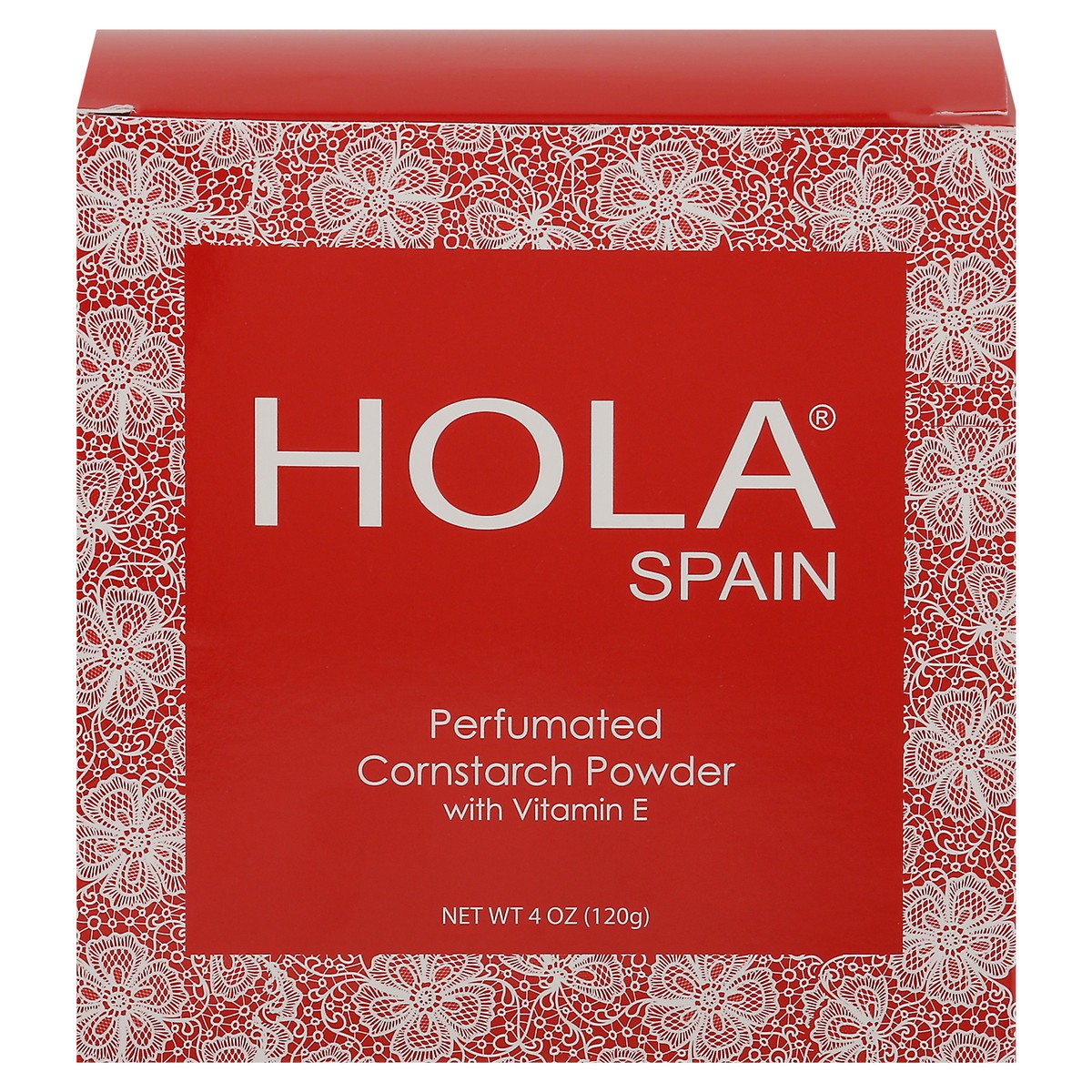 slide 1 of 12, Hola Spain Perfumated Perfumated Cornstarch Powder with Vitamin E 4 oz, 4 oz