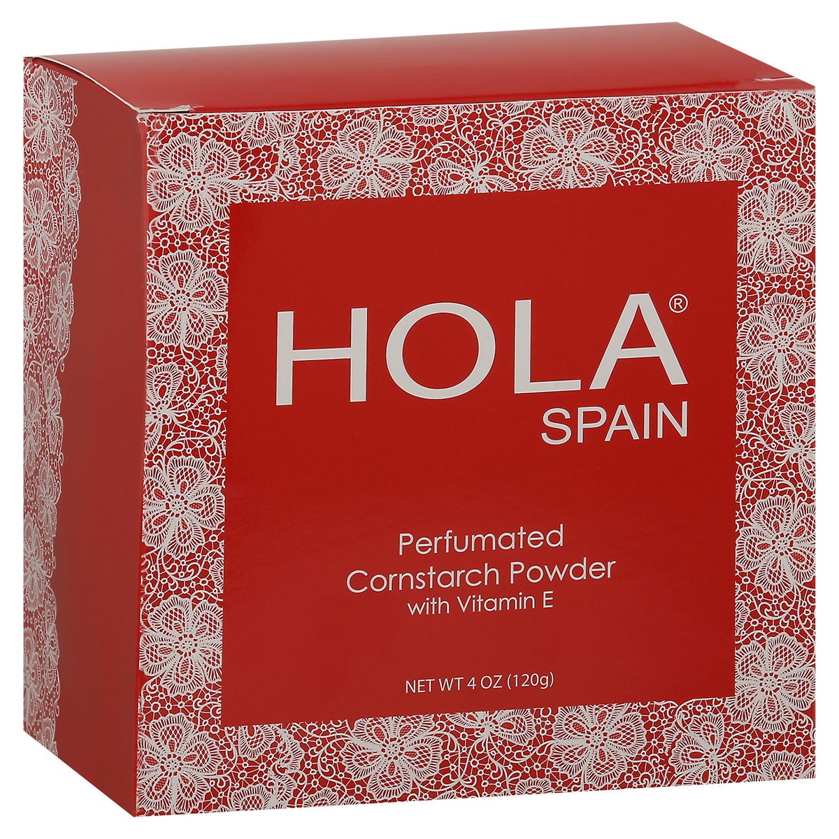 slide 4 of 12, Hola Spain Perfumated Perfumated Cornstarch Powder with Vitamin E 4 oz, 4 oz