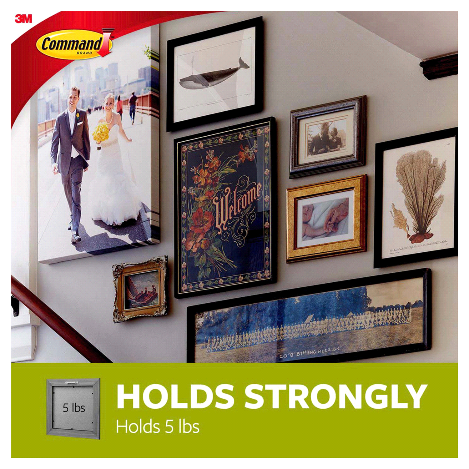 slide 2 of 5, 3M Command Picture And Frame Damage-Free Sawtooth Set, 5 ct