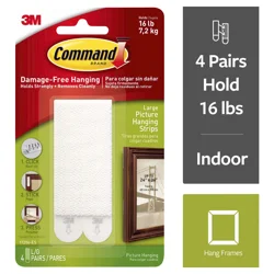 Command Picture Hanging Strips Large 4 ea