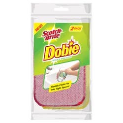 Scotch-Brite Dobie Scrub & Wipe Cloths 2 ea