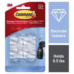 Command Clear Hooks Mini 1 ea