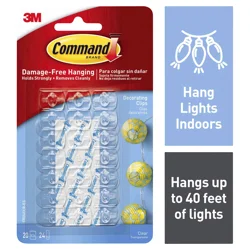 3M Command Damage-Free Clear Decorating Clips