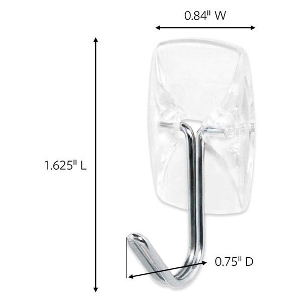 slide 12 of 29, 3M Command Clear Damage Free Hooks, 9 ct