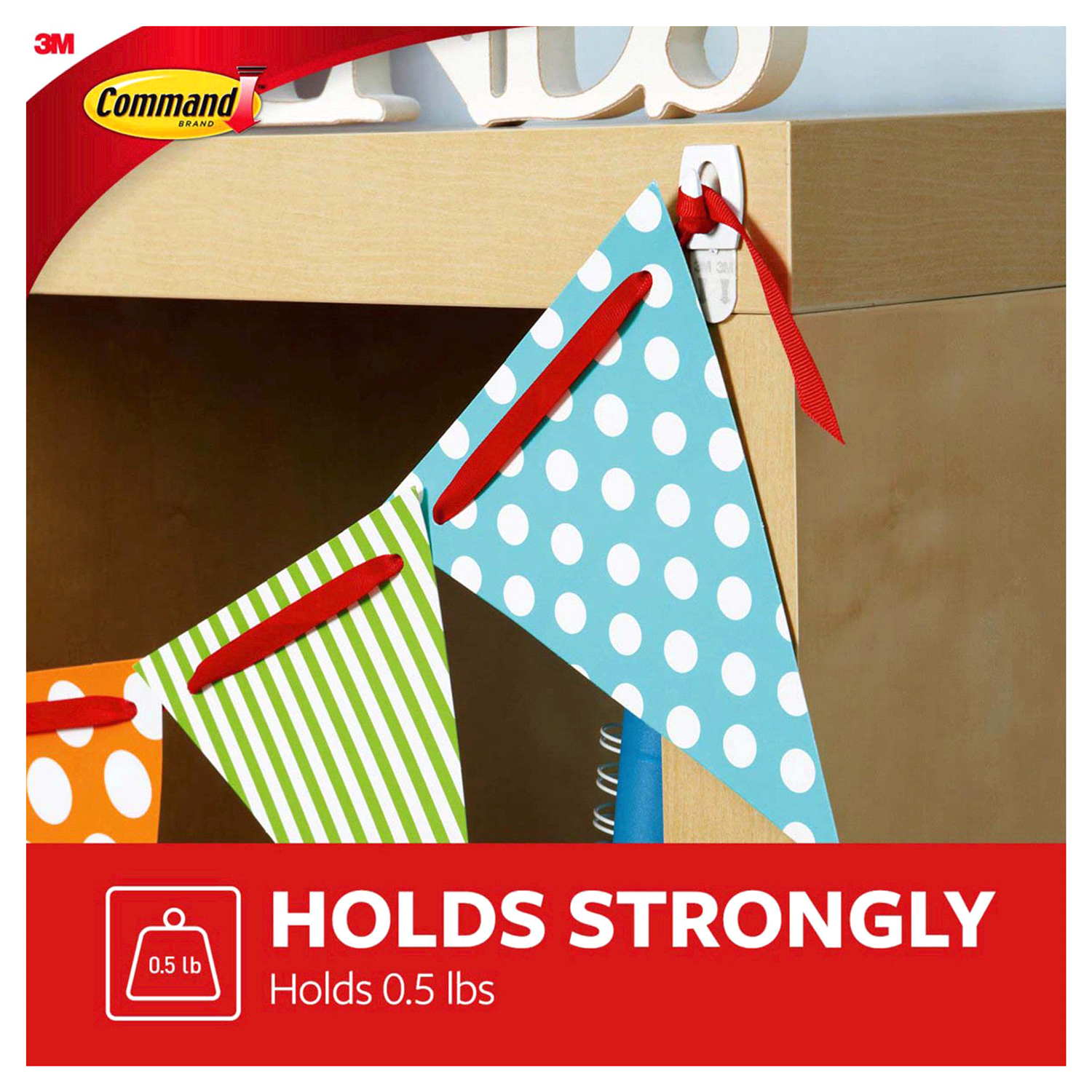 slide 2 of 5, Command Mini Hooks, 12 ct