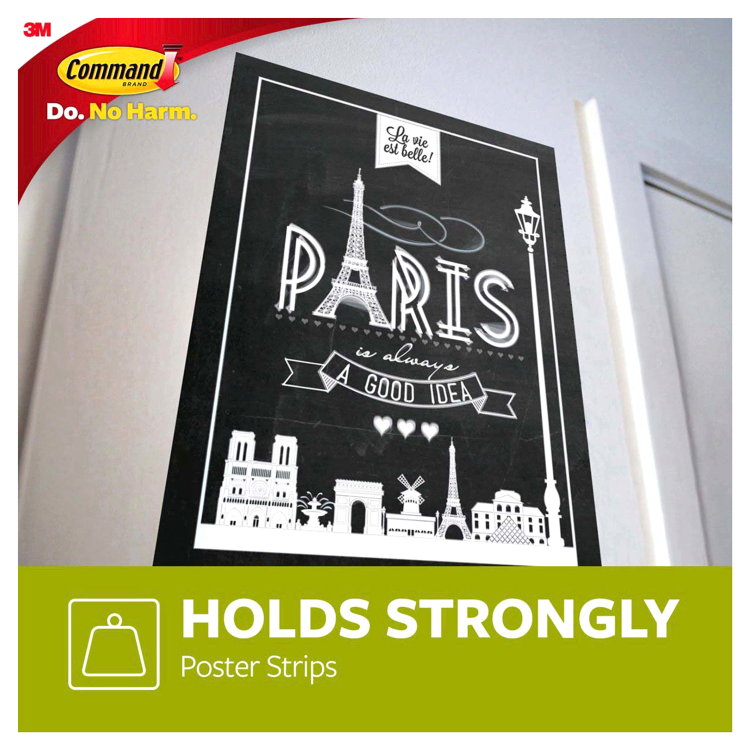 slide 2 of 5, 3M Command(TM) Poster Strips 17024-OFES, 1 ct