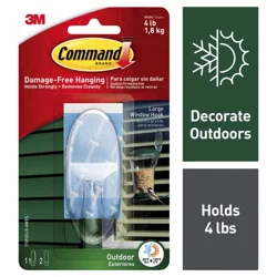 3M Command Large Clear Window Hook Trim