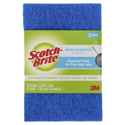 Scotch-Brite Zero Scratch Scour Pads 3 Each