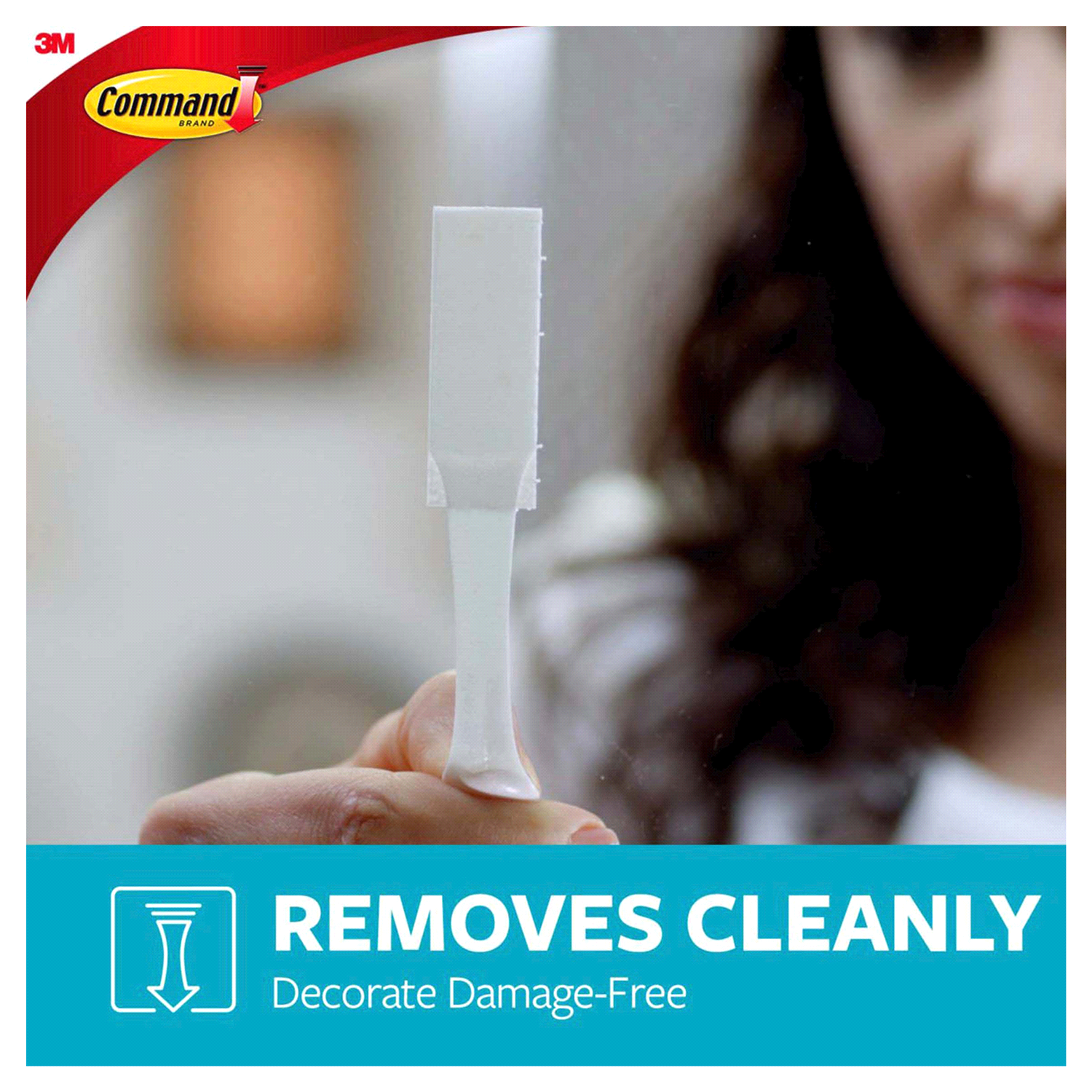 slide 4 of 5, Command Bath Picture Hanging Strips - White, 1 ct