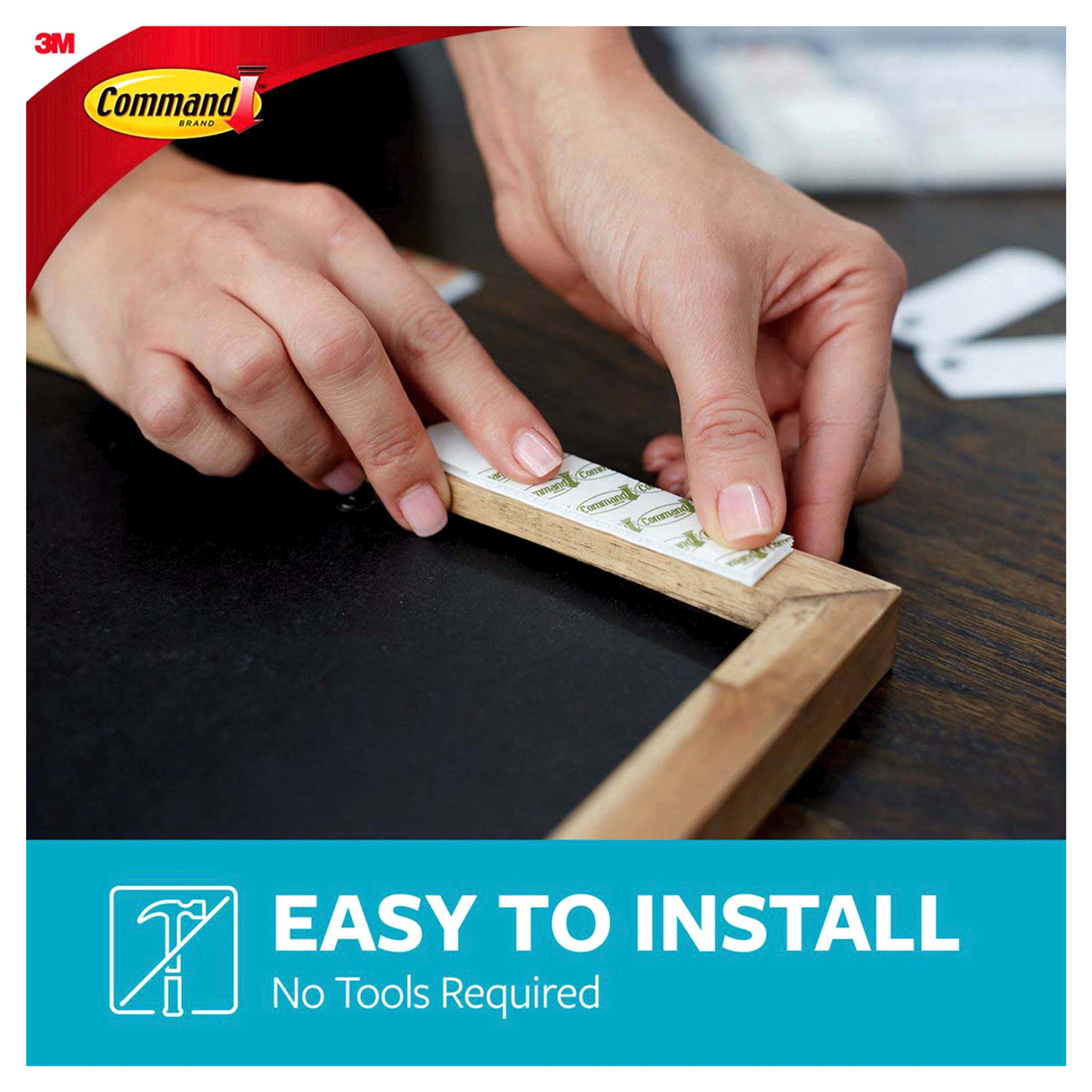 slide 5 of 5, Command Bath Picture Hanging Strips - White, 1 ct