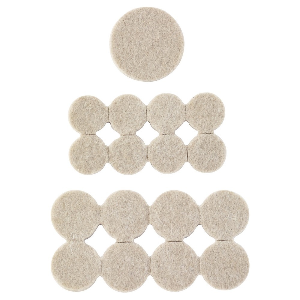 slide 2 of 2, Scotch Beige Felt Pad Value Pack, 36 ct