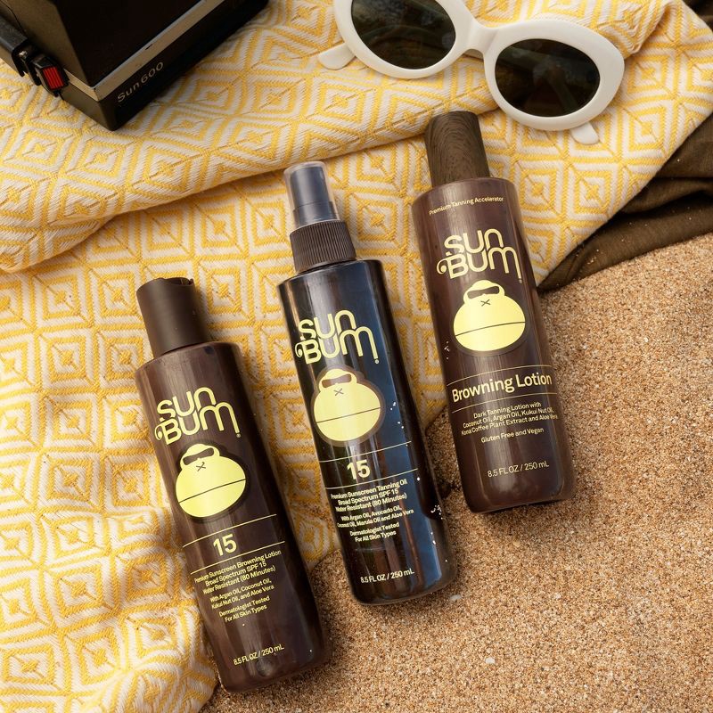 slide 3 of 5, Sun Bum Tanning Oil - SPF 15 - 8.5 fl oz, 5 x 8.5 fl oz