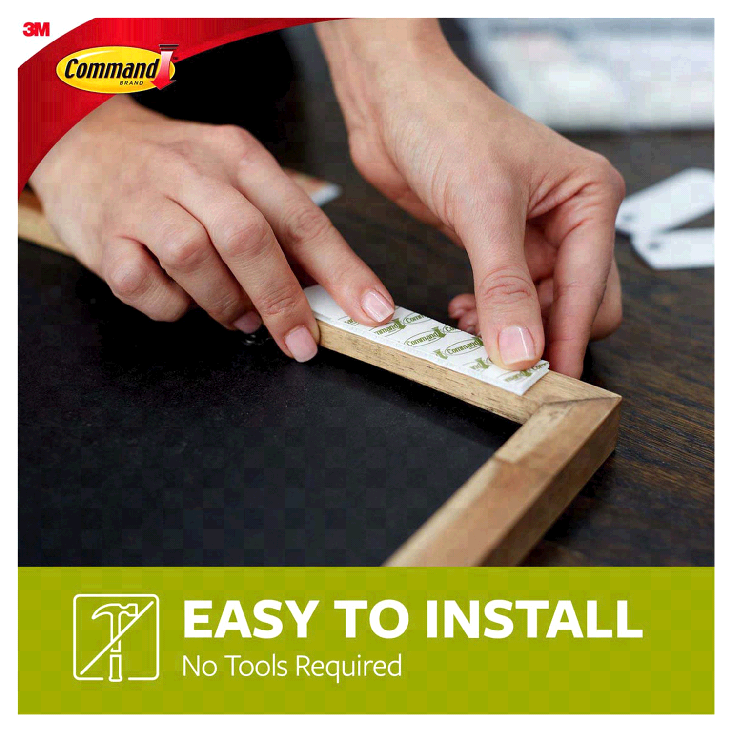 slide 5 of 5, 3M Command Medium and Large Picture Hanging Strips, 4 Sets of Medium, 8 Sets of Large/Pack, 1 ct