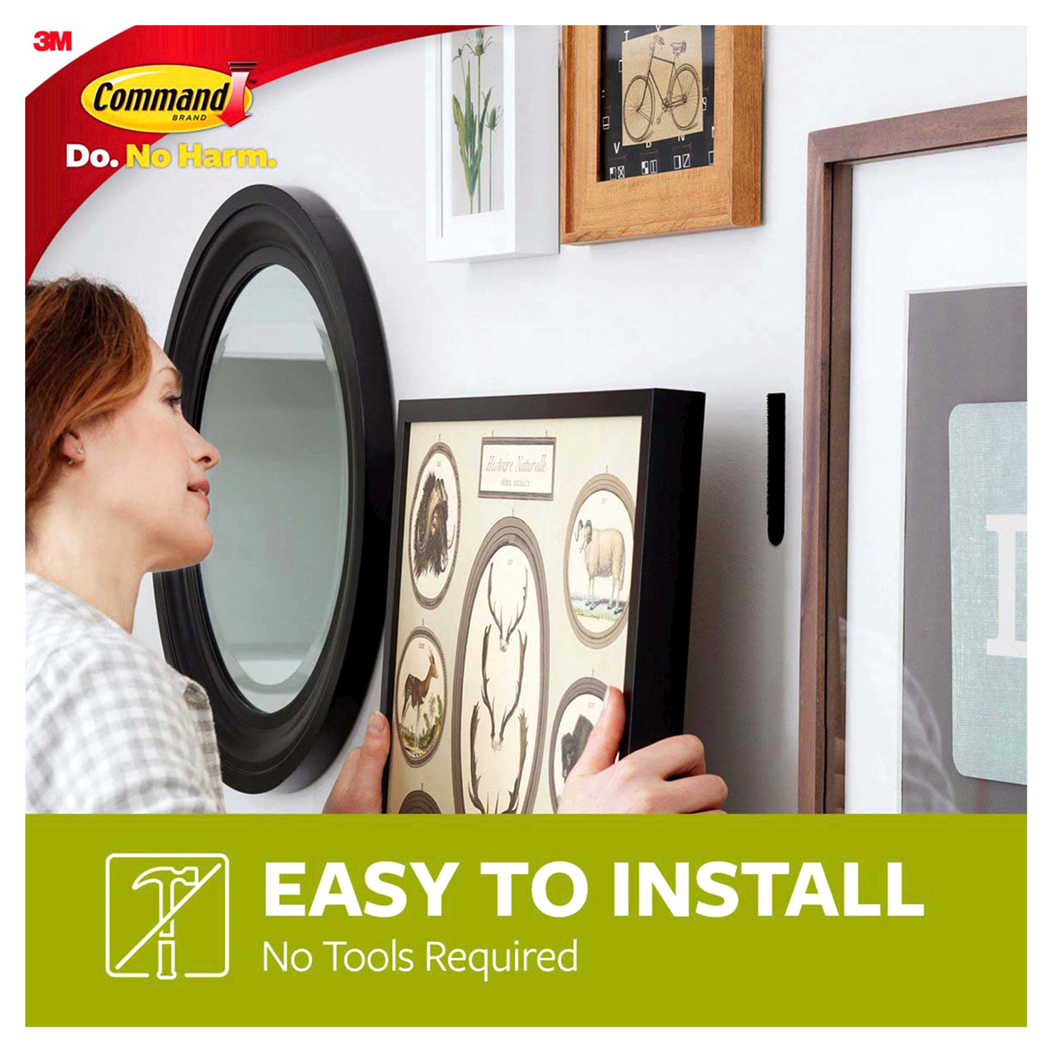 slide 5 of 5, Command 3M Medium Picture Hanging Strips For Dark Frames, 4 ct