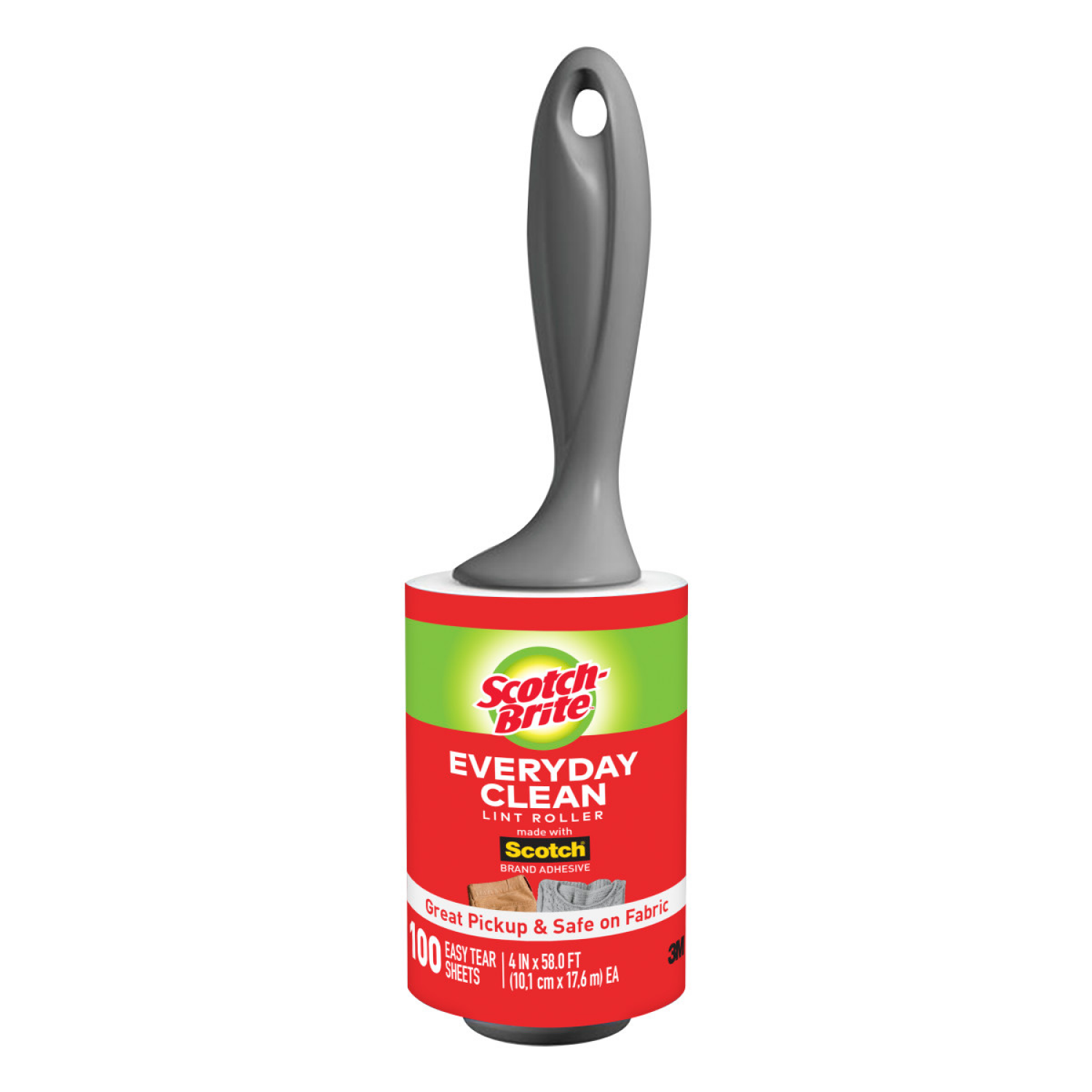 slide 1 of 6, Scotch-Brite Everyday Clean Lint Roller - 100 Sheets, 100 ct