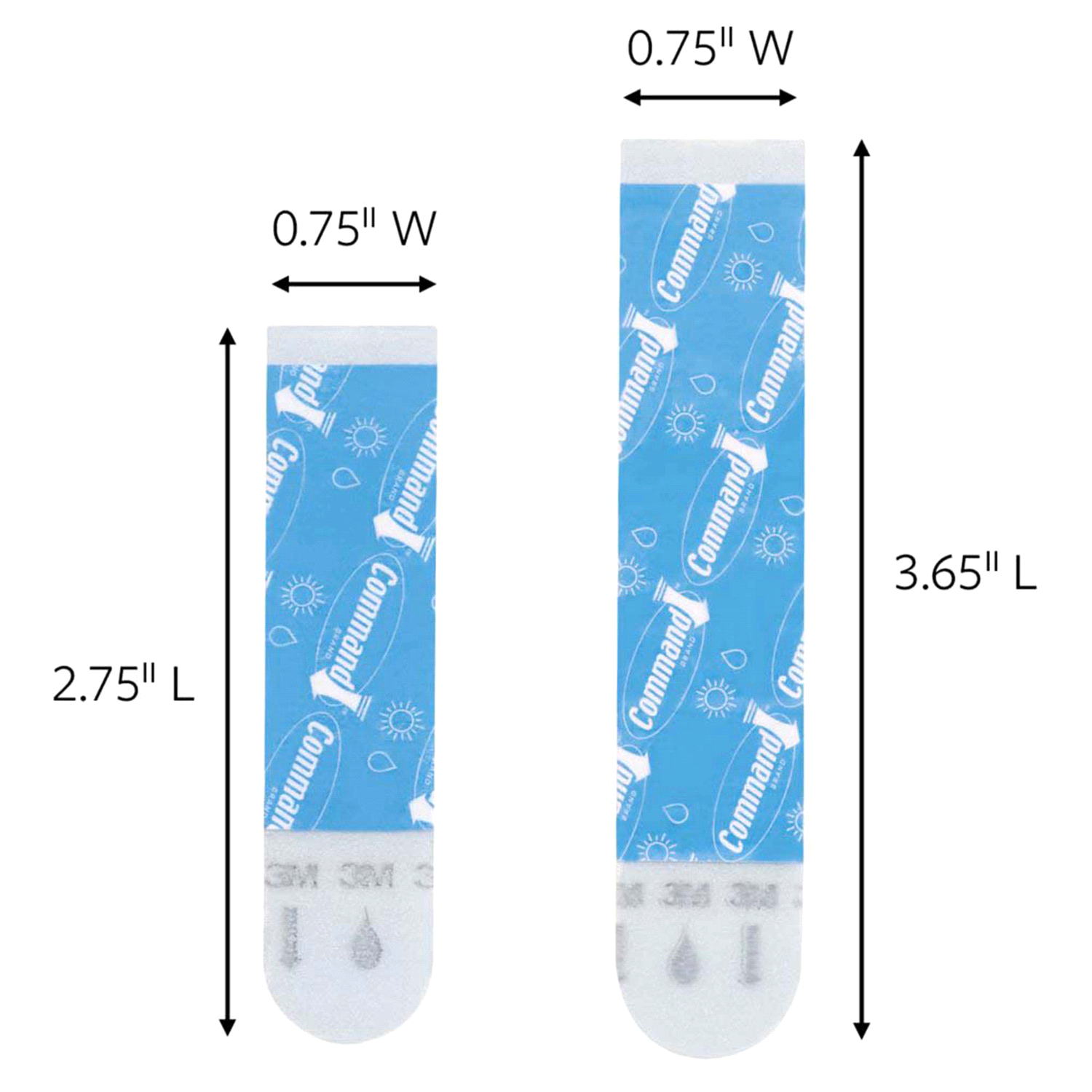 slide 2 of 5, Command Medium & Large Bath Water Resistant Refill Strips 1 ea, 1 ct