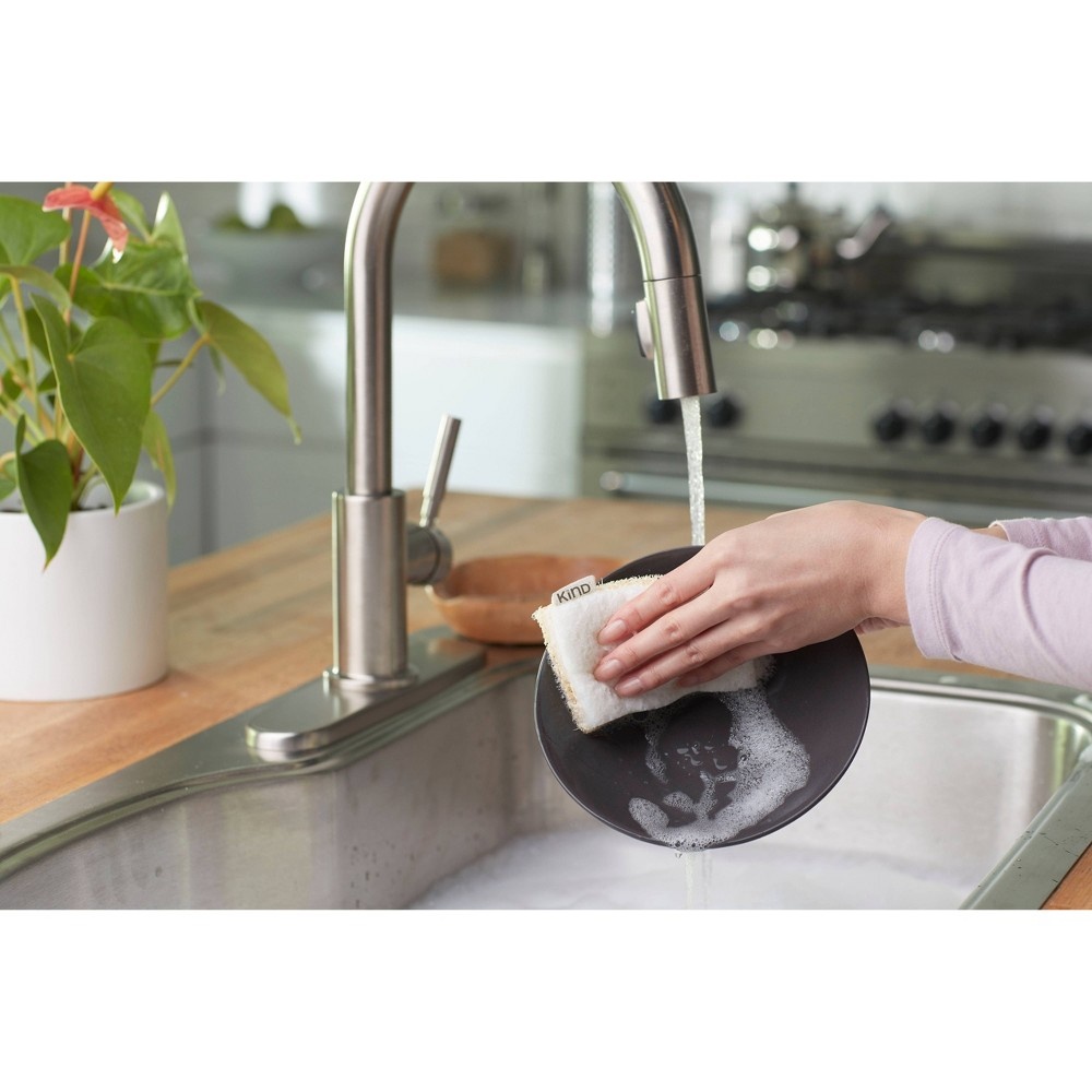 slide 3 of 4, Casabella Kind Loofah Natural Scrub Sponge, 2 ct