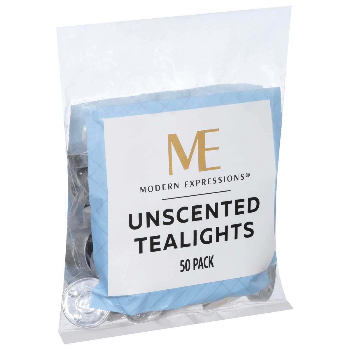 slide 2 of 9, Modern Expressions Unscented Tealights 50 ea, 50 ct