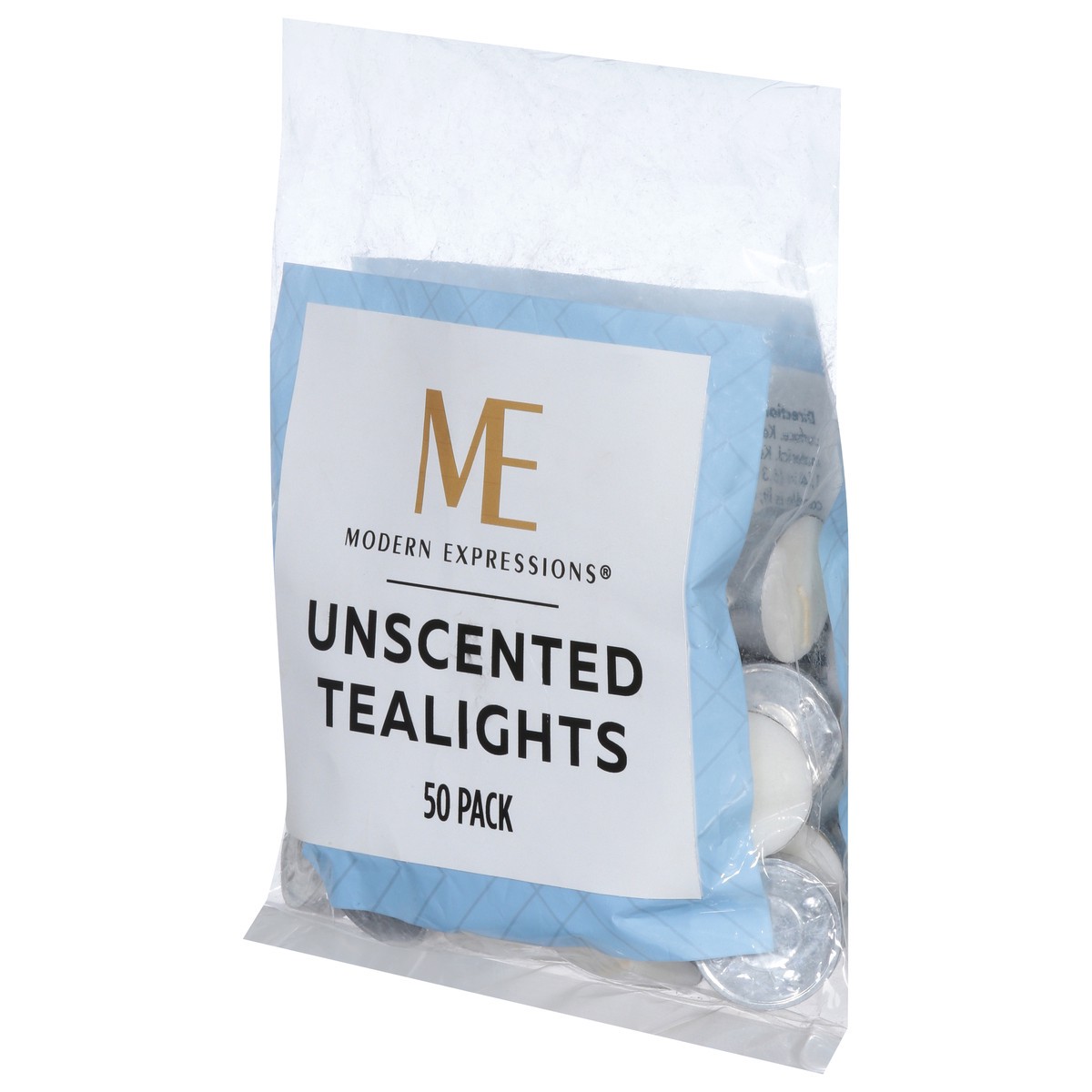 slide 6 of 9, Modern Expressions Unscented Tealights 50 ea, 50 ct