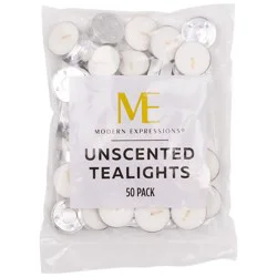 Modern Expressions Unscented Tealights 50 ea