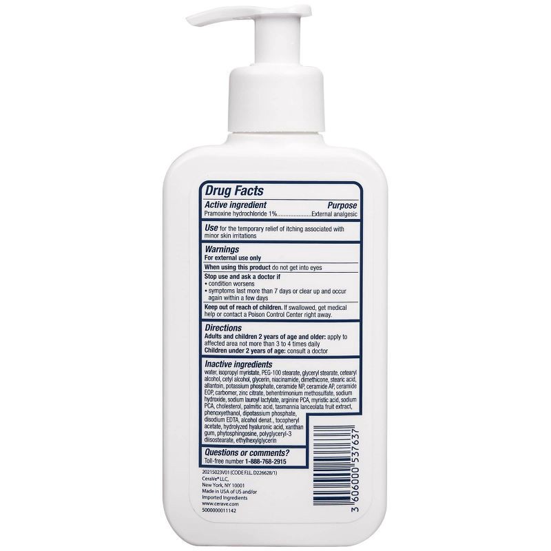 slide 2 of 8, CeraVe Itch Relief Moisturizing Lotion for Dry and Itchy Skin Unscented - 8 fl oz, 8 fl oz