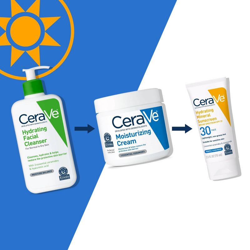 slide 12 of 15, CeraVe Hydrating Face Wash with Hyaluronic Acid and Glycerin for Normal to Dry Skin - 16 fl oz, 16 fl oz