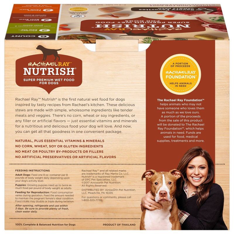 slide 4 of 7, Rachael Ray Nutrish Savory Favorites Chicken, Beef, Potato, Carrot & Sweet Potato Variety Pack Wet Dog Food - 8oz/6ct, 6 ct; 8 oz