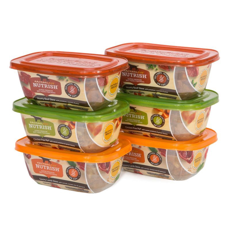 slide 6 of 7, Rachael Ray Nutrish Savory Favorites Chicken, Beef, Potato, Carrot & Sweet Potato Variety Pack Wet Dog Food - 8oz/6ct, 6 ct; 8 oz