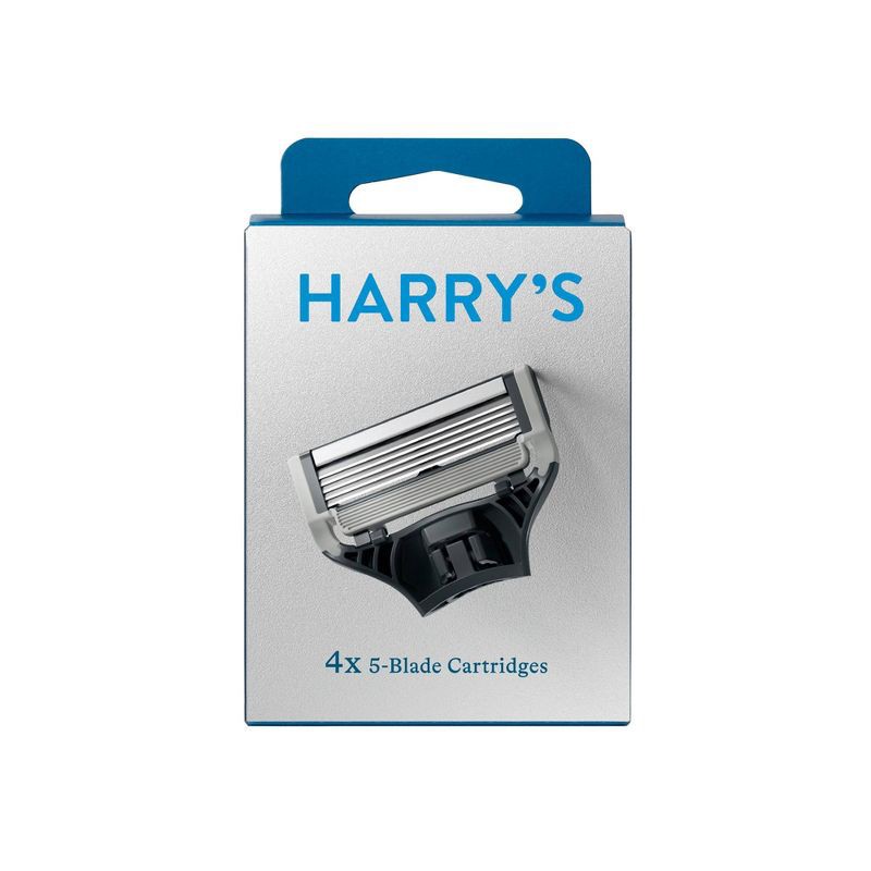 slide 1 of 9, Harry's 5-Blade Men's Razor Blade Refills - 4pk - Compatible with All Harry's and Flamingo Razors, 4 ct