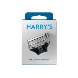 Harry's 5-Blade Men's Razor Blade Refills - 4pk - Compatible with All Harry's and Flamingo Razors