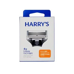 Harry's Original Razor Blade Refill Cartridges for Men - 4ct